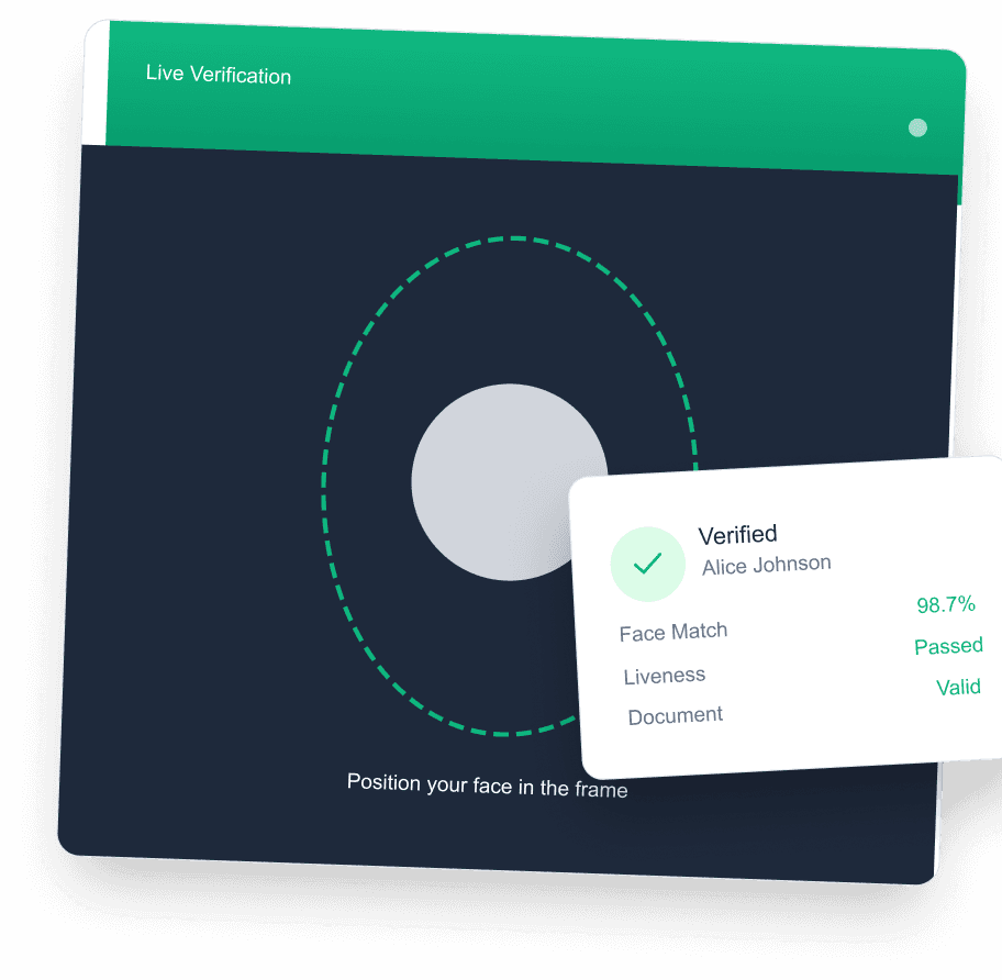 Live Verification Interface
